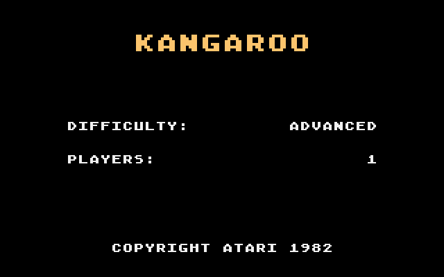 Kangaroo (1982) (Atari) Screenshot